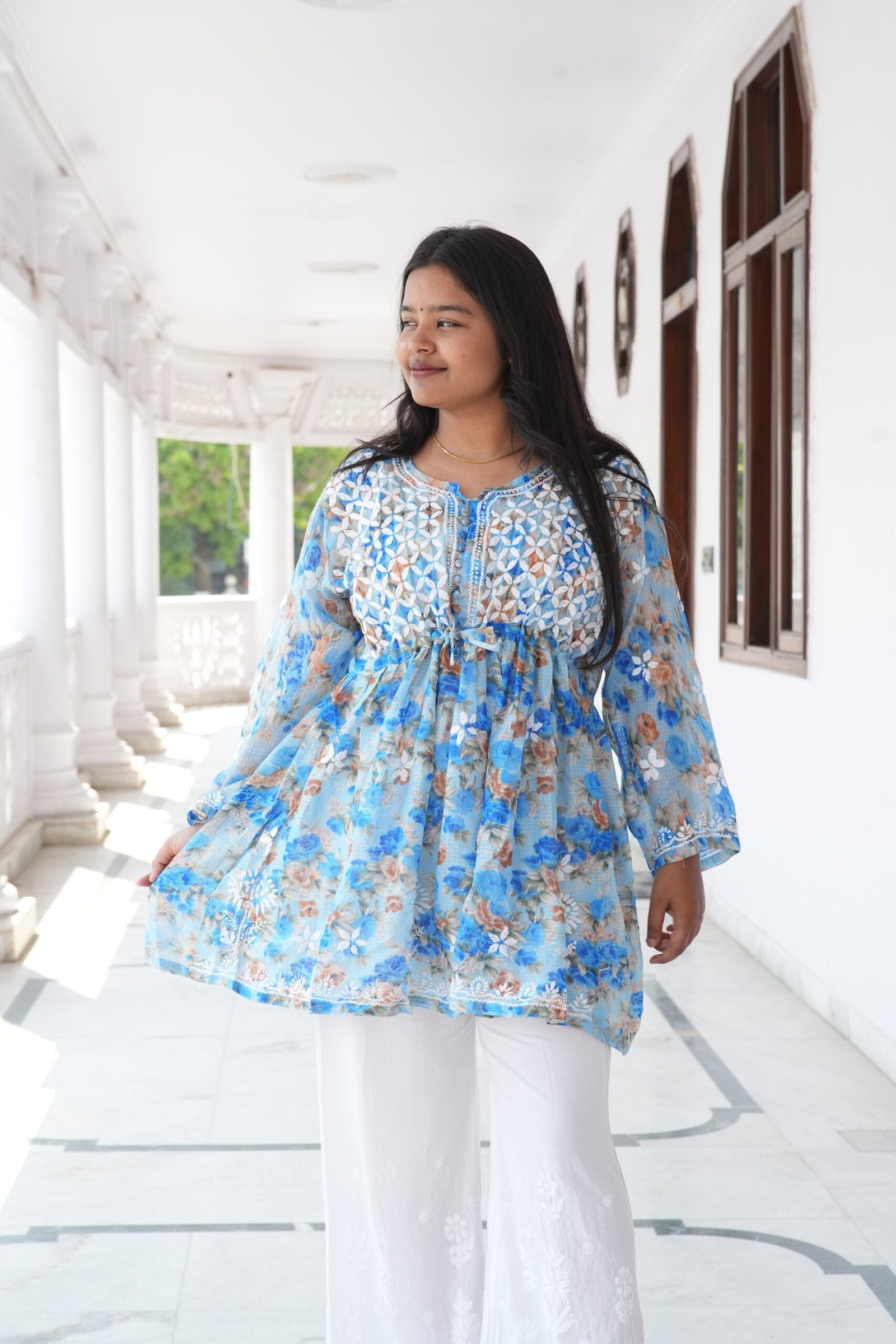 Handcrafted anarkali top