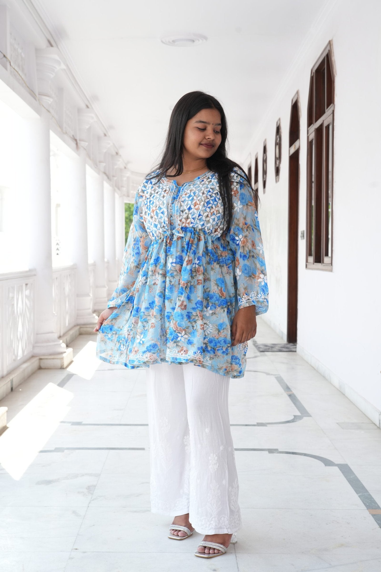 Handcrafted anarkali top