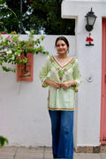 Mahira short chikankari kurti