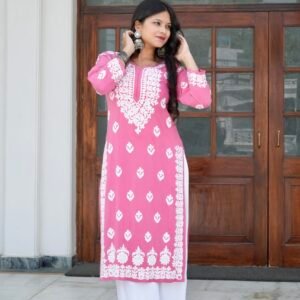 Rozana straight fit long kurti
