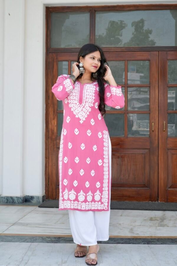 Rozana straight fit long kurti