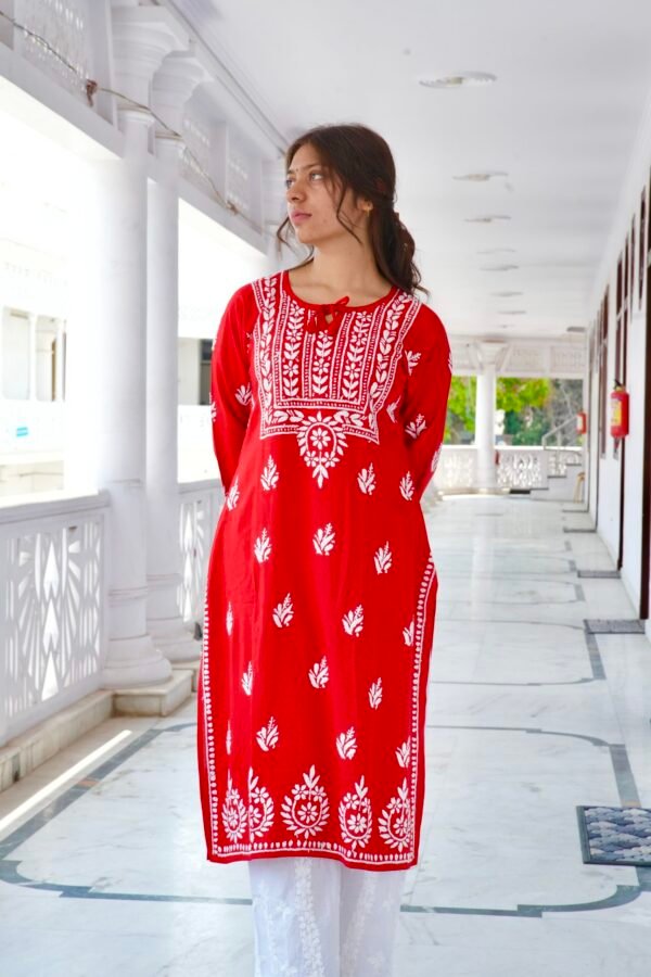 Rozana straight fit long kurti - Image 2