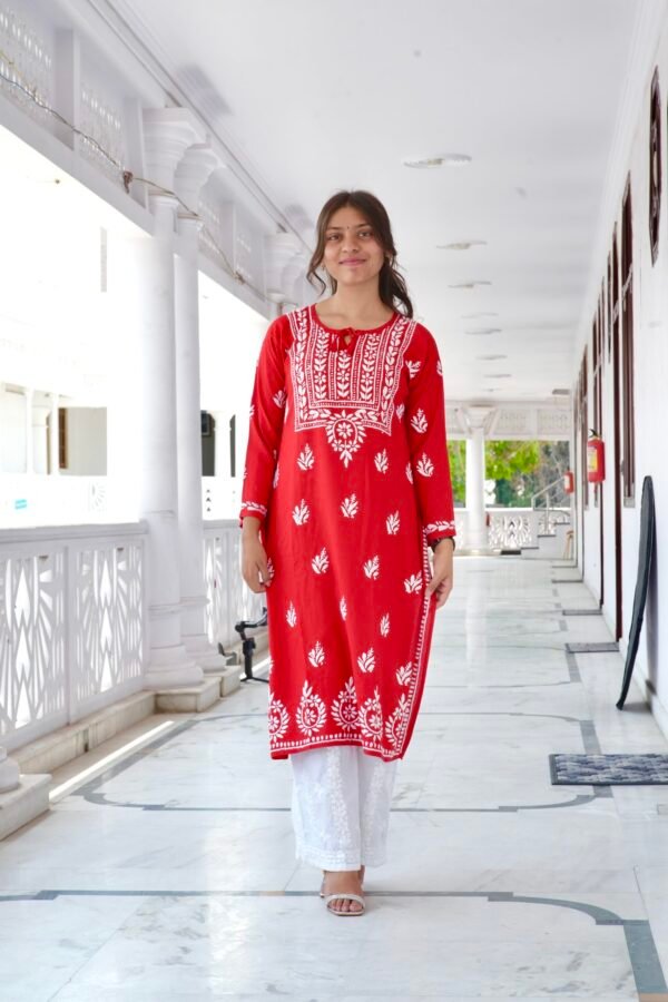 Rozana straight fit long kurti