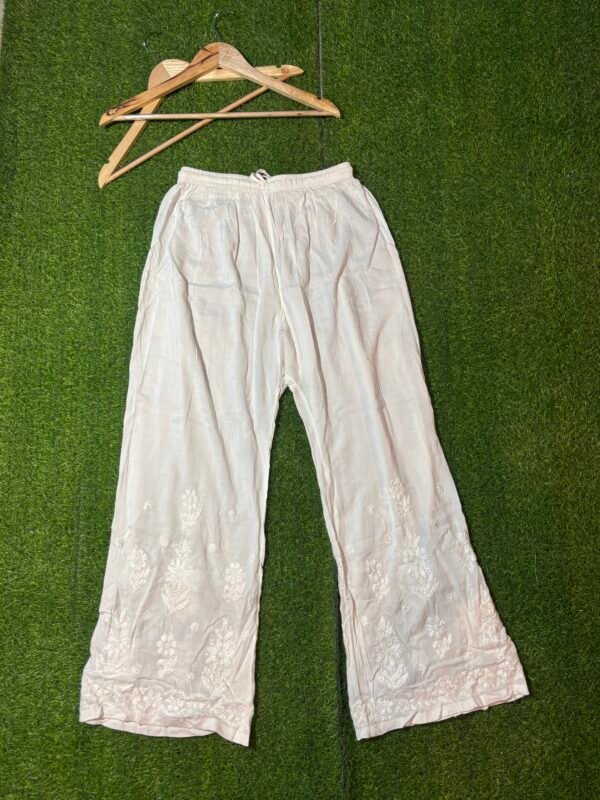 Handcrafted chikankari palazzo (free size)