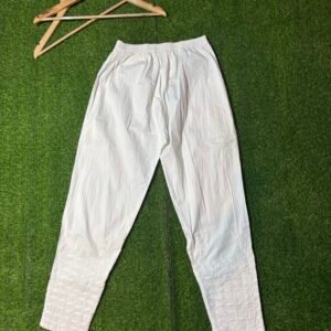 Handcrafted chikankari cigarette pants(free size)