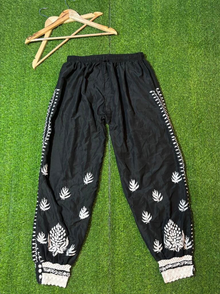Handcrafted black afghani pants(free size)