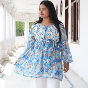 Handcrafted anarkali top